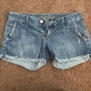 Blue jean shorts